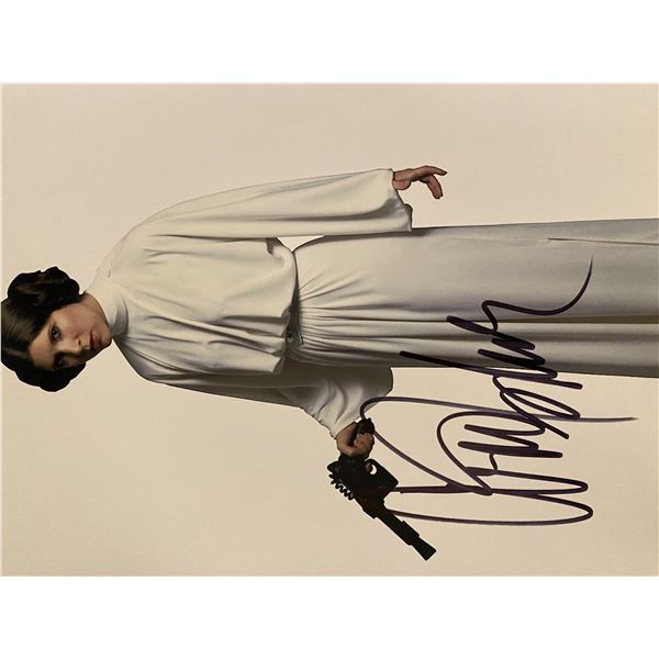 Star Wars Carrie Fisher signed movie photo