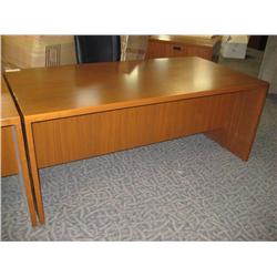 Cherry Double Pedestal Executive Suite