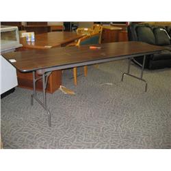 Mahogany Top 8 Ft. Folding Table