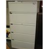 Image 1 : White 5 Drawer Lateral File Cabinet