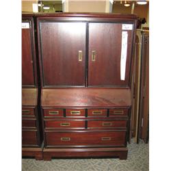 Mahogany Office Organizer / TV Hutch