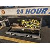 Image 17 : 1992 FORD SUPER CAB F 650 CAT 3126 DSL ENGINE SPEED CRANE TRUCK 22 FT BED