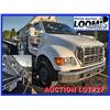 Image 1 : 1992 FORD SUPER CAB F 650 CAT 3126 DSL ENGINE SPEED CRANE TRUCK 22 FT BED