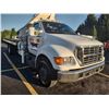 Image 2 : 1992 FORD SUPER CAB F 650 CAT 3126 DSL ENGINE SPEED CRANE TRUCK 22 FT BED