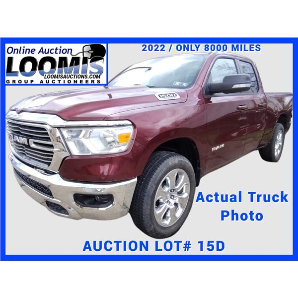 2022 DODGE  RAM  BIG HORN 1500 4 X4  PICK UP TRUCK :