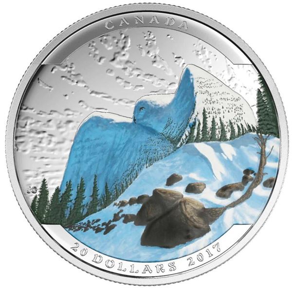 2017 $20 Landscape Illusion: Snowy Owl - Pure Silver Coin
