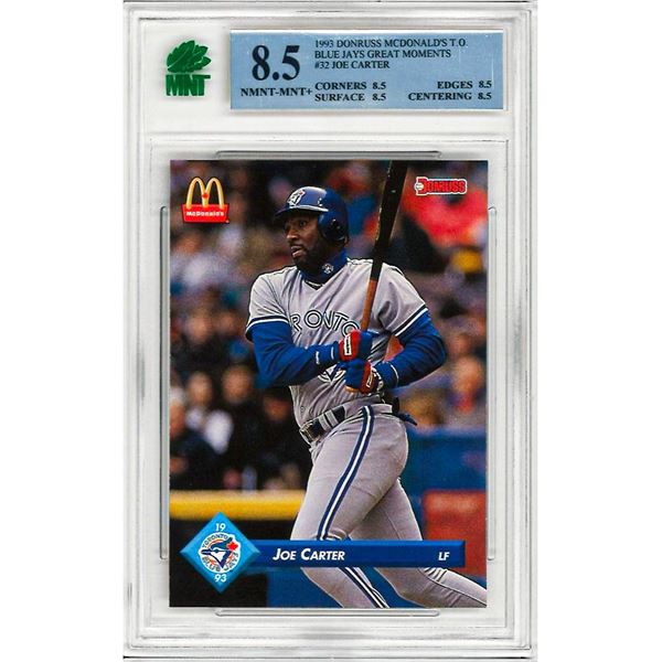 MR - Joe Carter #32 OE - Darrin Jackson #33 1993 Donruss Mcdonalds Toronto Blue Jays Great Moment Gr