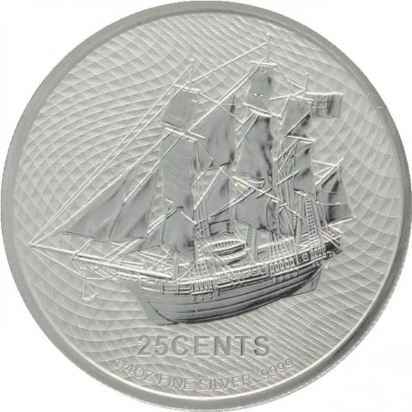 Cook Islands .999 Fine Silver 25 Cents