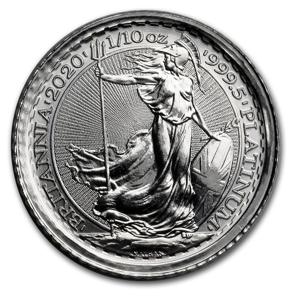 2020 Great Britain 1/10 oz Platinum Britannia BU