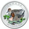 Image 1 : 2014 25c Ducks of Canada: Pintail Duck - Coloured Coin