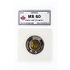 Image 1 : Canada 2012 $2 Coin - Maple Leaf Hologram - MS60 KSA