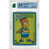 Image 1 : SSR - The Simpsons Bart Simpson 1993 Skybox W9 Bartman Wiggle Card Graded 8 MNT