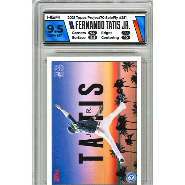 CR -  2021 Topps Project 70 /4658 Fernando Tatis Jr SoleFly (1956 Topps Baseball) #251 Graded 9.5 HG
