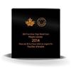 Image 2 : RCM 2014 Fine Pure Silver $50 High Relief Coin Maple Leaves - Wood Case 5 Troy Ounces