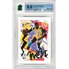 Image 1 : MR - 1990-91 Hoops Magic Johnson Team Checklist #367 Graded 8 MNT