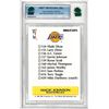 Image 2 : MR - 1990-91 Hoops Magic Johnson Team Checklist #367 Graded 8 MNT
