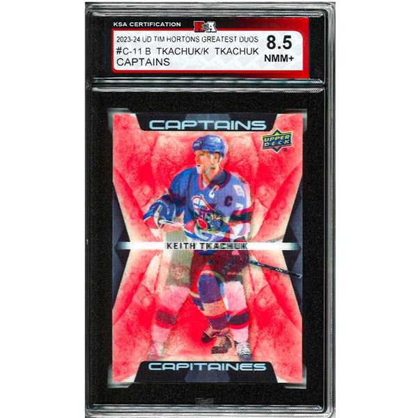 OR - Tkachuk/Tkachuk #C-11 2023-24 Tim Hortons Greatest Duos Graded 8.5 KSA