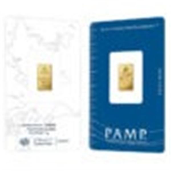 PAMP Suisse Rosa Gold Bar .9999 Fine (In Assay)