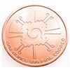 Image 2 : .999 Fine Copper Round 1 oz. - Mayan Calendar (114)