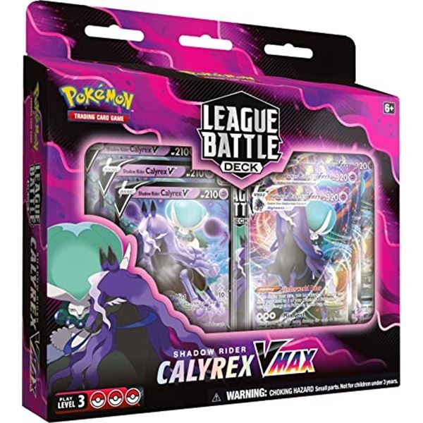 Pokemon TCG: Shadow Rider Calyrex VMAX/Ice Rider Calyrex VMAX League Battle Decks - One at Random