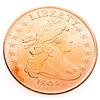 Image 1 : .999 Fine Pure Copper -1804 Draped Bust Dollar  1oz.
