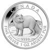 Image 1 : RCM 2014 Fine Pure Silver $5 Artic Fox Coin