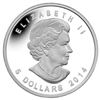 Image 2 : RCM 2014 Fine Pure Silver $5 Artic Fox Coin