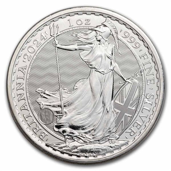 2024 1 oz Silver Britannia Coin BU (King Charles III)