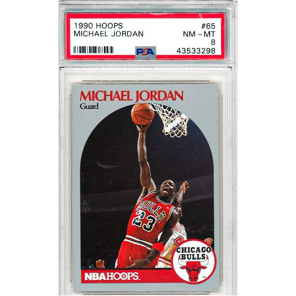 ME - 1989-90 NBA Hoops #200 Michael Jordan Chicago Bulls #200 Graded 8 PSA