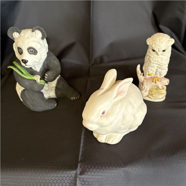 LOT OF 3 ANIMAL FIGURES