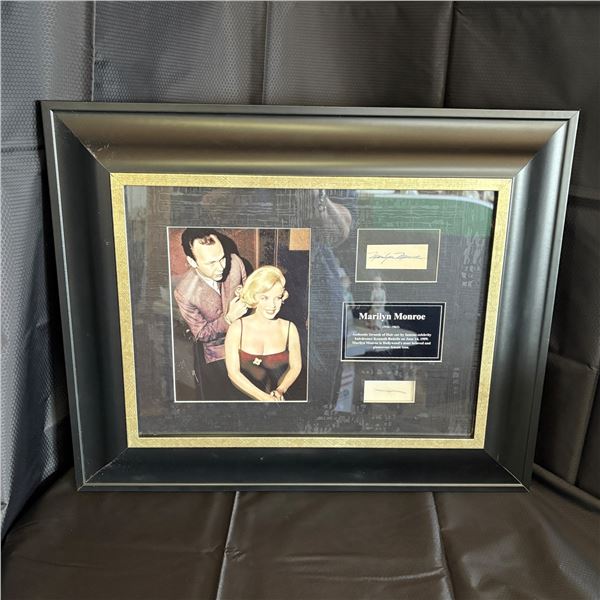 FRAMED MARILYN MONROE WITH SIGNATURE