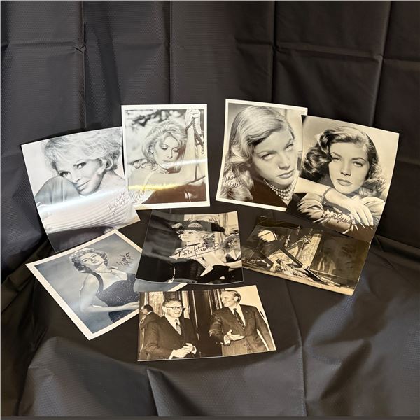 LOT OF 8 AUTOGRAPHED PHOTOS