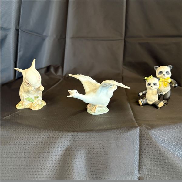 CYBIS / LLADRO - LOT OF 3 ANIMALS