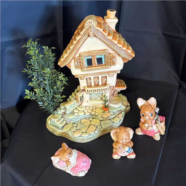LOT OF 4 PENDELFIN STONEWARE
