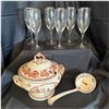 Image 1 : NORITAKE - LOT OF CHAMPAGNE FLUTES