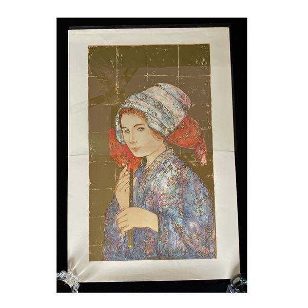 HIBEL ORIGINAL SERIGRAPH - THE RECORDER 1992