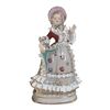 Image 1 : LADY IN RUFFLED DRESS FIGURINE