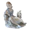 Image 1 : LLADRO - GIRL WITH FLOWER
