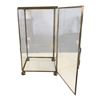Image 1 : BRASS AND GLASS DISPLAY