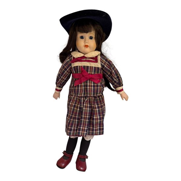 SCHMID DOLL - GIRL IN PLAID