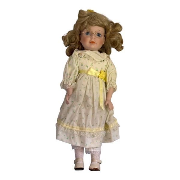 GIRL DOLL WITH SPECTACLES