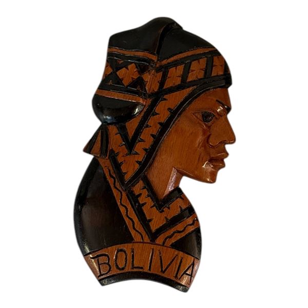 BOLIVIA SOUVENIR - HAND CARVED WALL HANGING