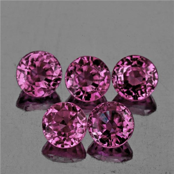 Natural Pink Purple BurmaSpinel 5 Pcs [Flawless-VVS]