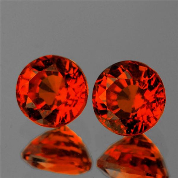 Natural Intense Orange Burma Spinel Pair[Flawless-VVS]