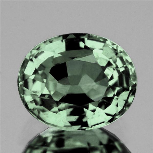 Natural Oval Green Sapphire {Flawless-VVS}