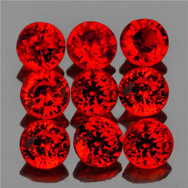 Natural Red Sapphire 9 Pcs [Flawless-VVS]