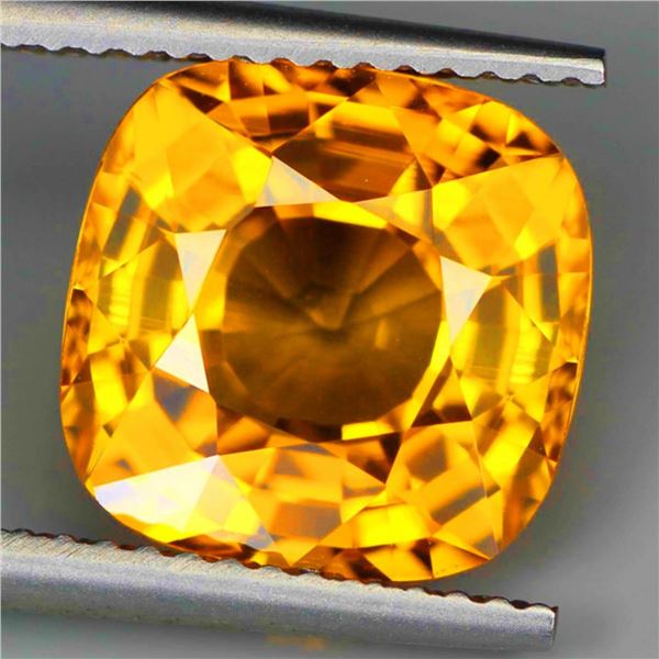 Natural Intense Yellow Cushion Sapphire [Flawless-VVS]