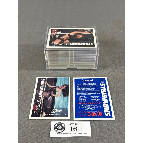 Adults Only "Déjà Vu Show Girls" Collector Cards In Acrylic Case
