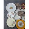 Image 2 : Large Selection Of Vintage Plates (17) Approx. 6" Diam. - 12" Diam. NO SHIPPING