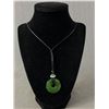 Image 1 : Jade Pendant On 28" Long Necklace